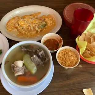 Caldo de Res Chile Relleno So fresh