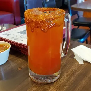 a glass of orange juice