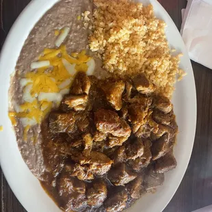 Chili Verde plate