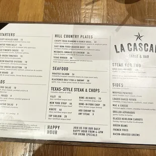 Food menu