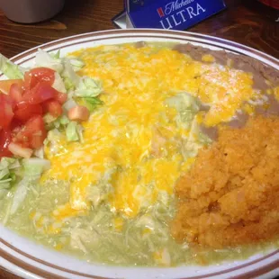 Green Chicken Enchiladas