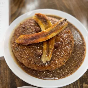Banana Praline Pancakes