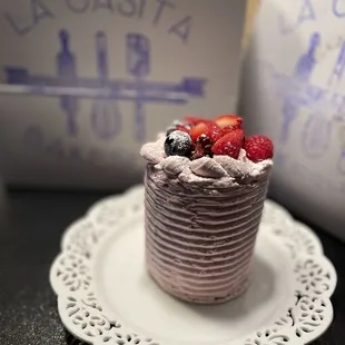 Berry Lemon Roll Cake!