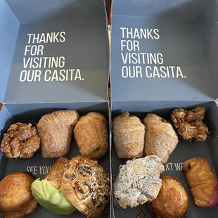 Assorted pastries with the signature Churro Cruffin