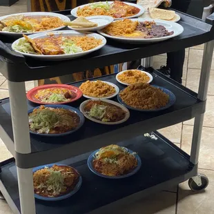 Cart full of delicious food!