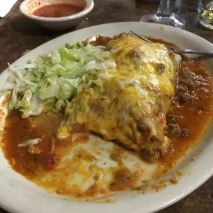 Chicken Burro Enchilada