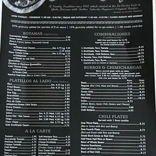 Menu 1