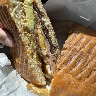 Beef, Ham, Avocado, Egg Torta