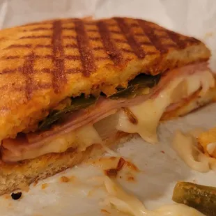 a cut in half sandwich