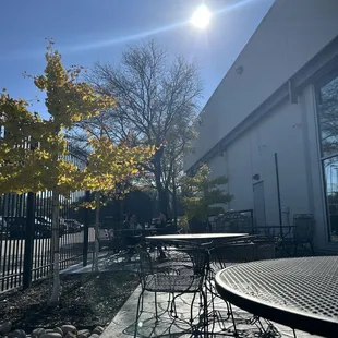 Outside area, so relaxing