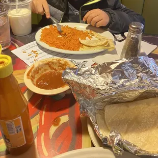 Not a great pic but we were really enjoying our food!