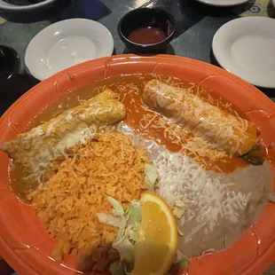 Enchilada plate