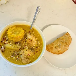 Sancocho Soup &amp; Beef Empanadas!....Sooo Good!!