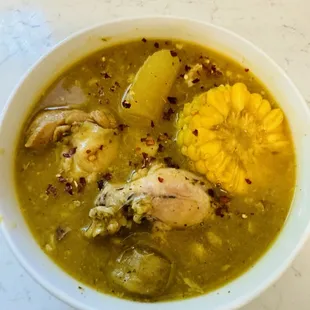 Sancocho Soup!  Sooo good!....Double Thumbs Up!