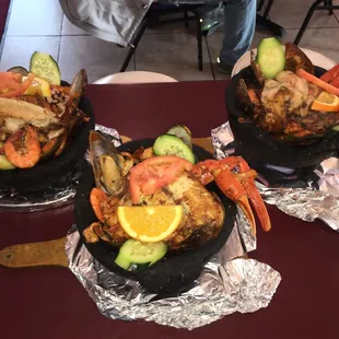 Excelentes molcajetes de mariscos!!