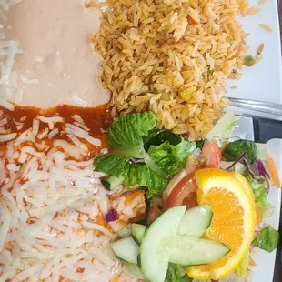 Enchiladas rojas de Pollo. Red chicken Enchiladas