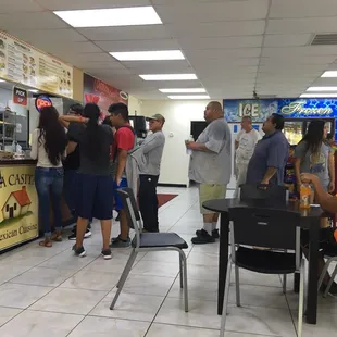 Word has traveled.  The line can get long, but it moves fast!