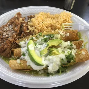 Some bad rass (I don't promote bad language on Yelp) flautas...highly recommend!