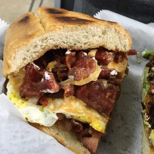 Breakfast torta with BACON