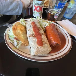 Combo #8 with just a touch of salsa before I added more