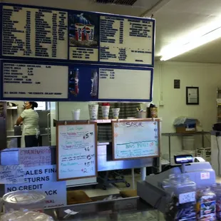 sushi and sashimi, interior
