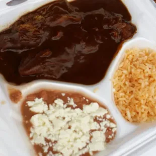 Chicken mole. Not a fan