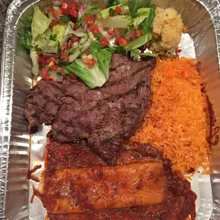 Carne Asada, missing guacamole and tortillas. Very disappointed.