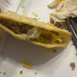 Taco with no tomatoes