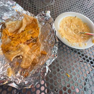 a plate of food and a bowl of soup