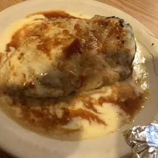 A stuffed poblano a la carte