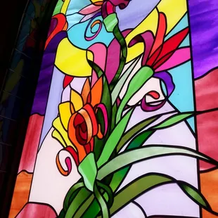 Window by our booth.