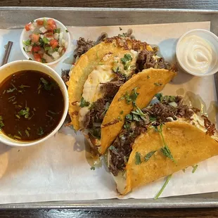 Quesobirria Tacos .... Stupid good !!!