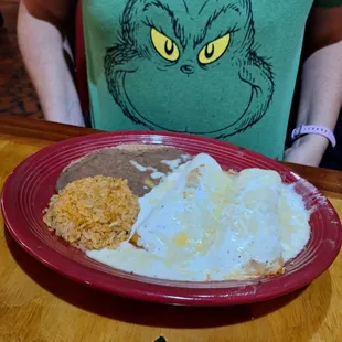 Sour cream enchiladas.