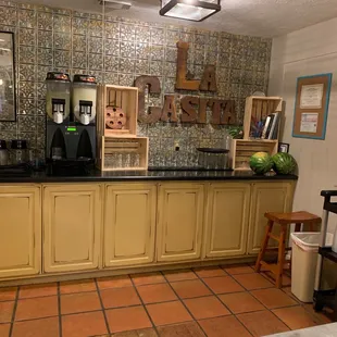 a coffee bar