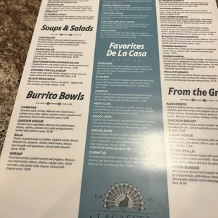 Menu- Front