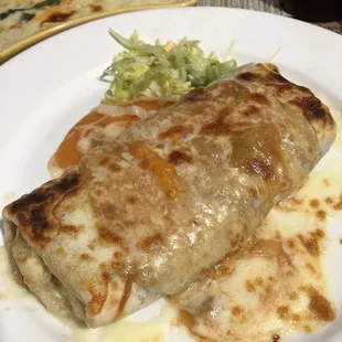 Bean and cheese burrito