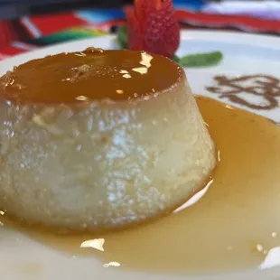 Oven baked flan w/ Kahlua liqueur &amp; baileys Irish Cream