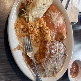 #2. Cheese Enchilada and Chile-Relleno