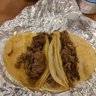Beef street tacos