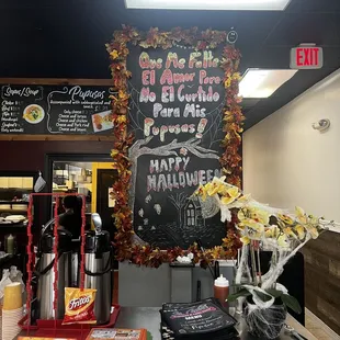a sign for halloween