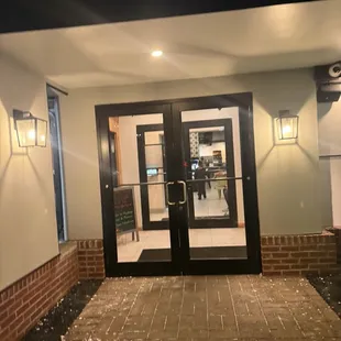 outside