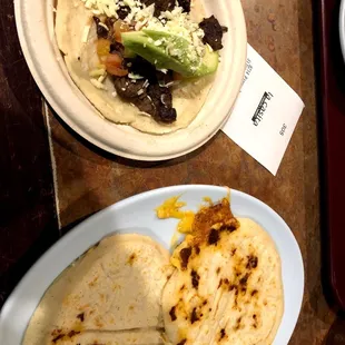 Papusas and taco