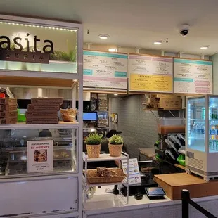 the counter area