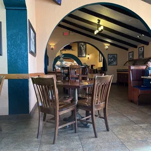 the inside of a restaurant