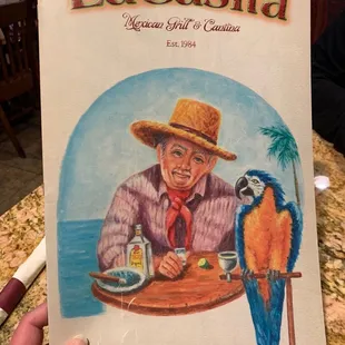 Menu cover