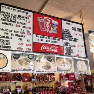 a menu for a mexican restaurant