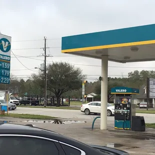 The restaurant is inside the Valero Station