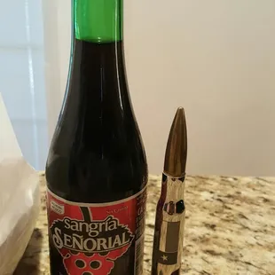 a bottle and a bullet