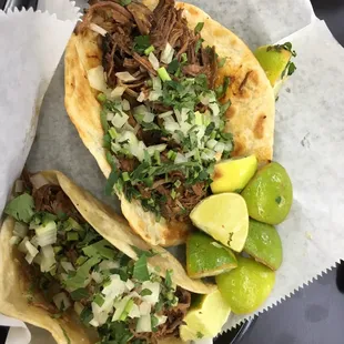 Barbacoa tacos...