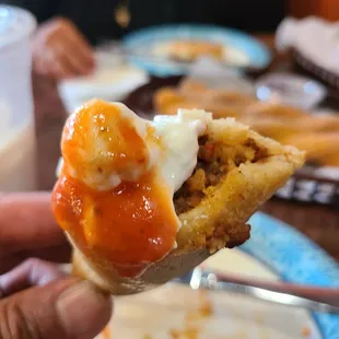 Inside the pastelitos